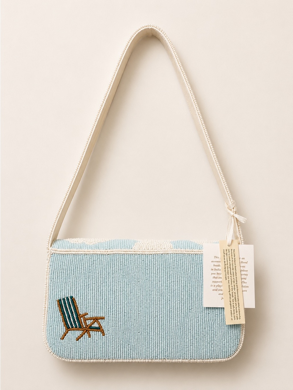 Beaded Beach Umbrella Shoulder Bag - Picture 2 of 6